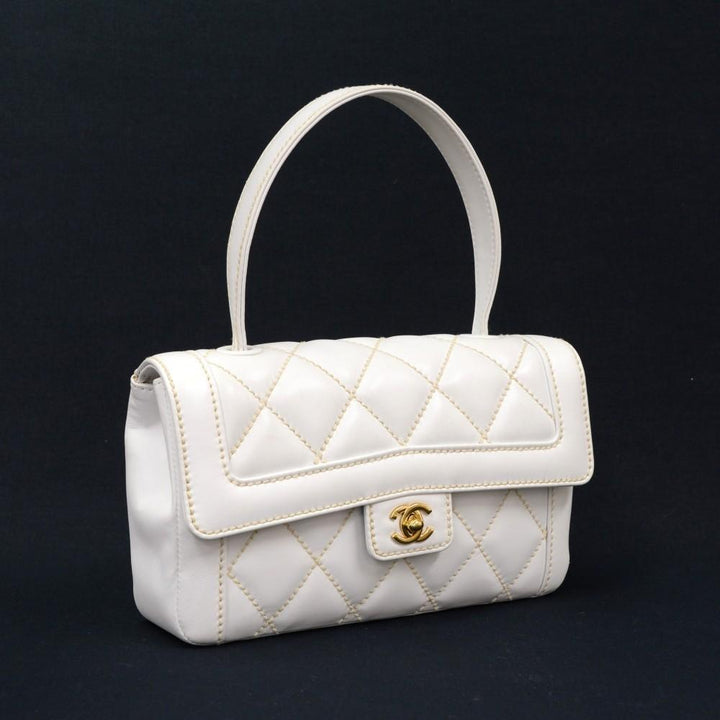 9" single flap handbag