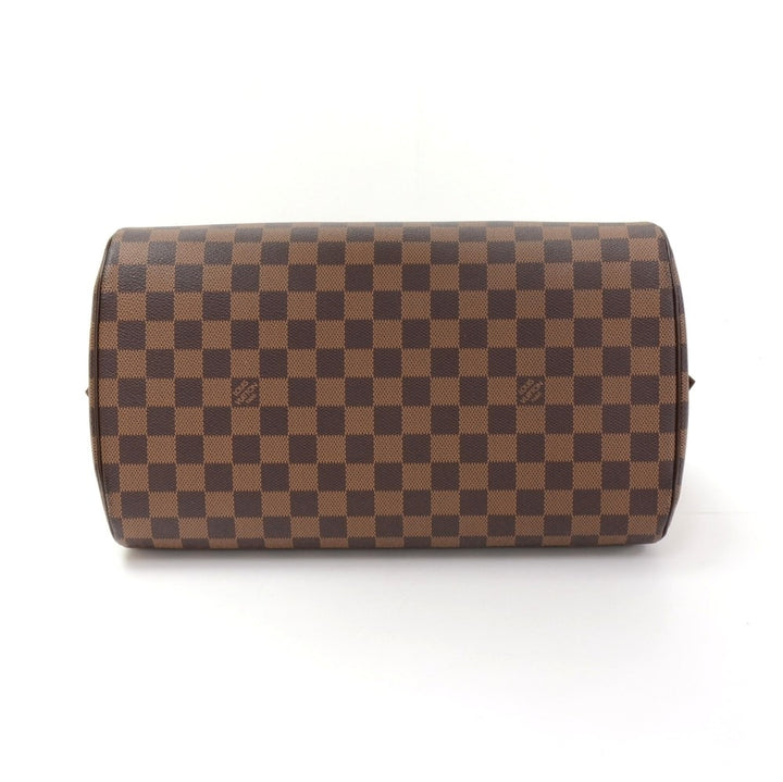 ribera mm damier ebene canvas handbag
