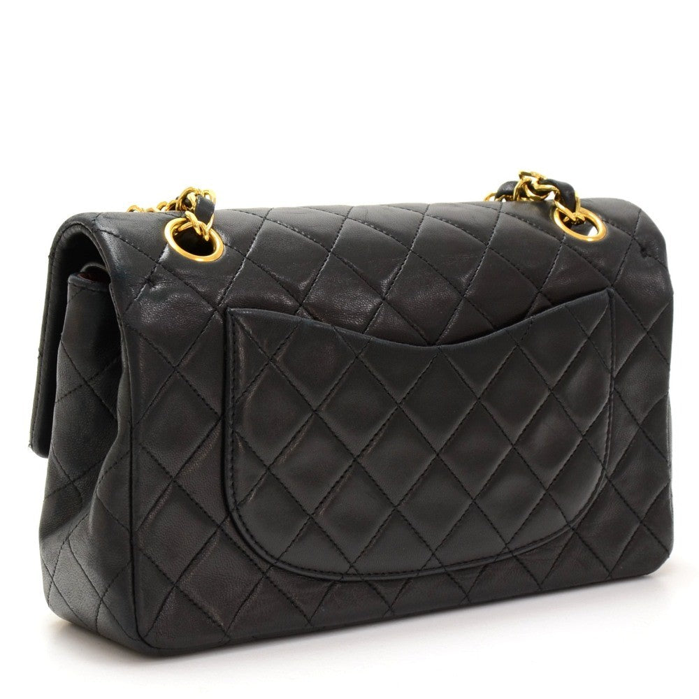 9" double flap shoulder bag