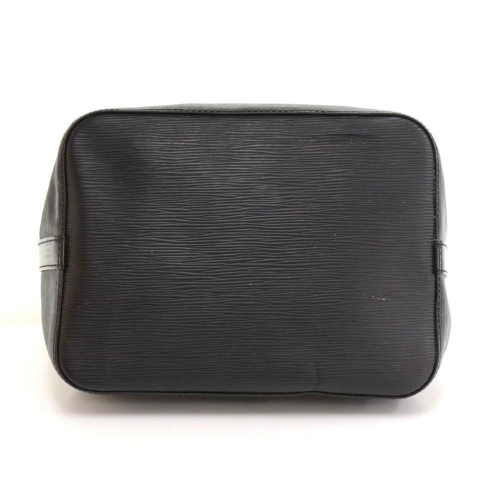 petit noe black epi leather bag