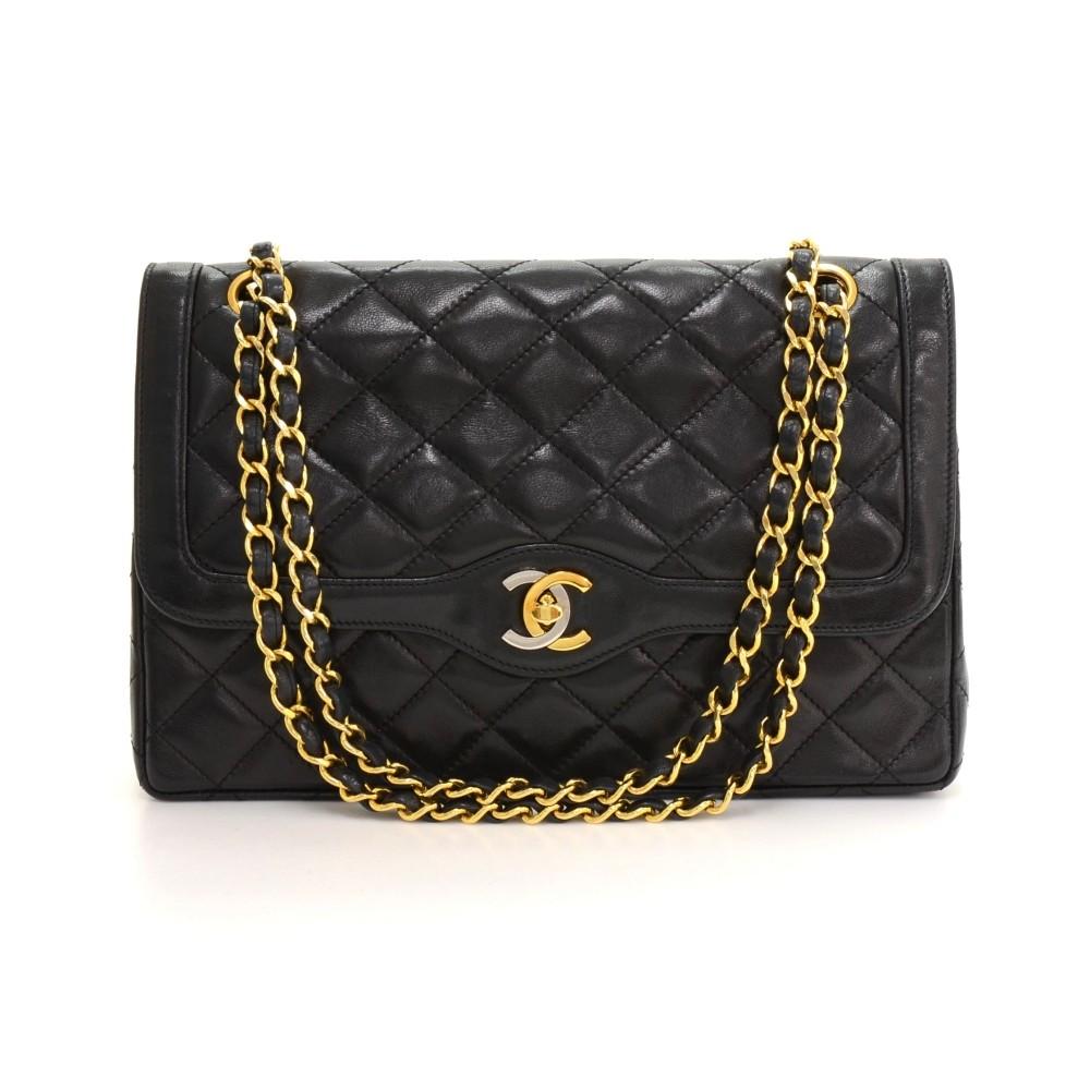 10" double flap shoulder bag - paris limited edition