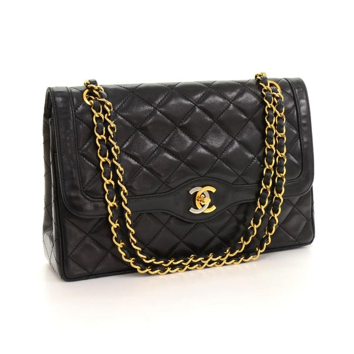 10" double flap shoulder bag - paris limited edition