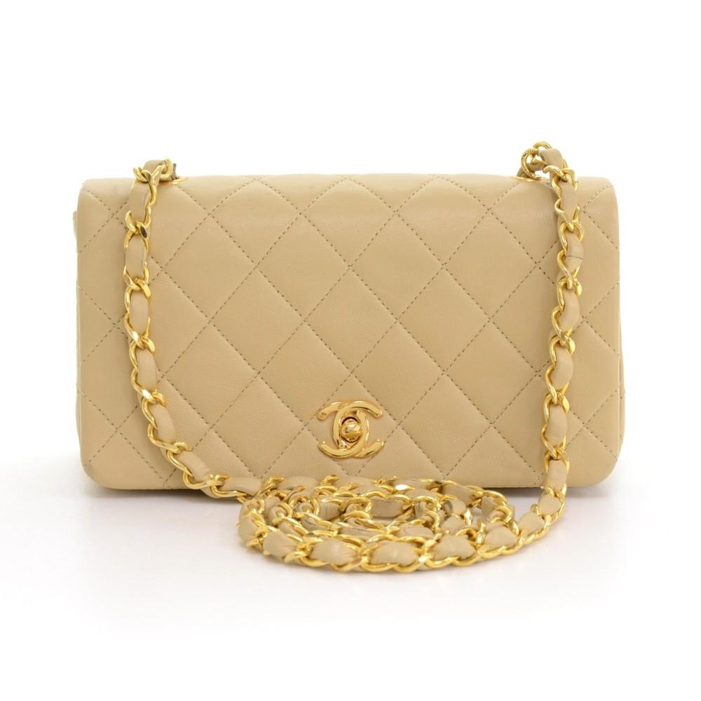7.5" single flap shoulder bag