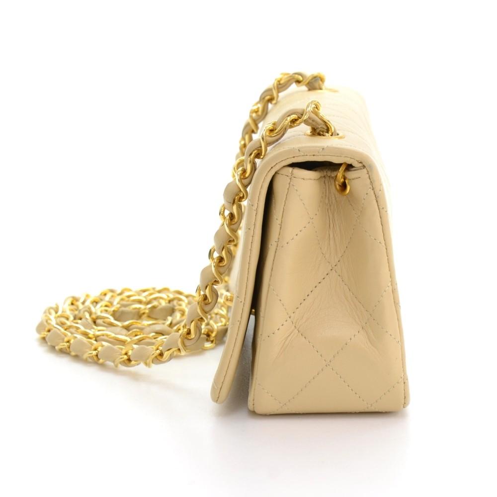 7.5" single flap shoulder bag
