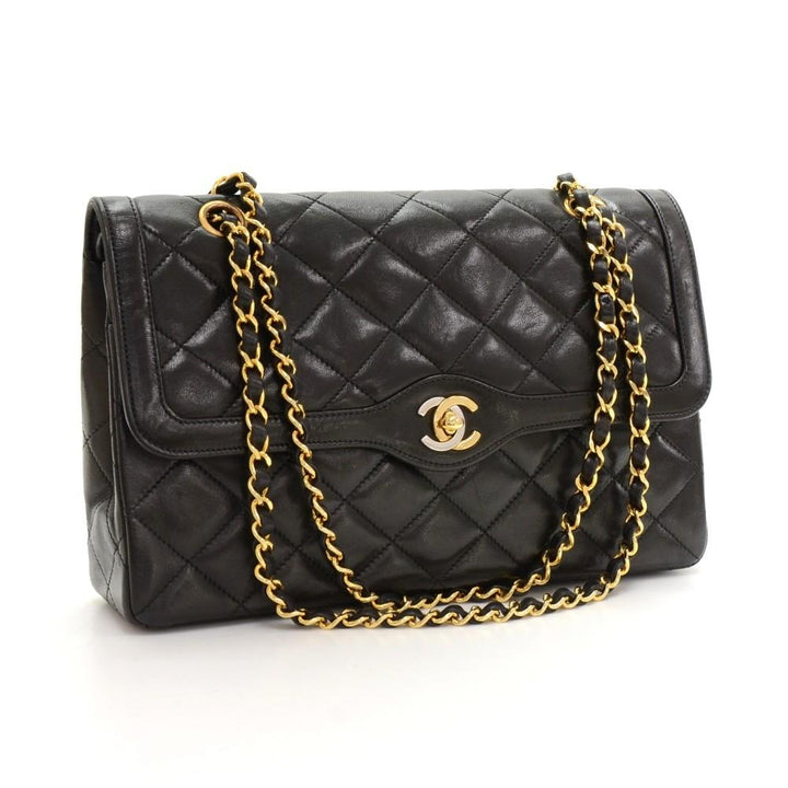 10" double flap shoulder bag - paris limited edition