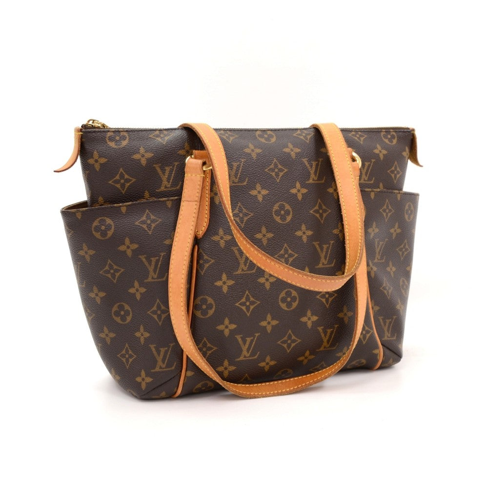 totally pm monogram canvas handbag