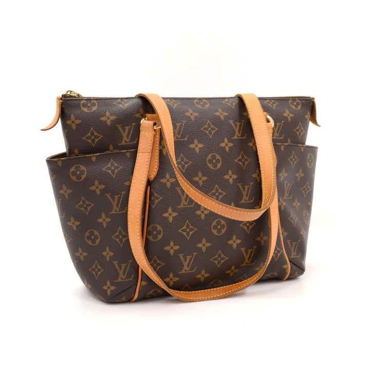 totally pm monogram canvas handbag