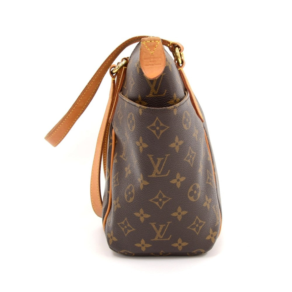 totally pm monogram canvas handbag