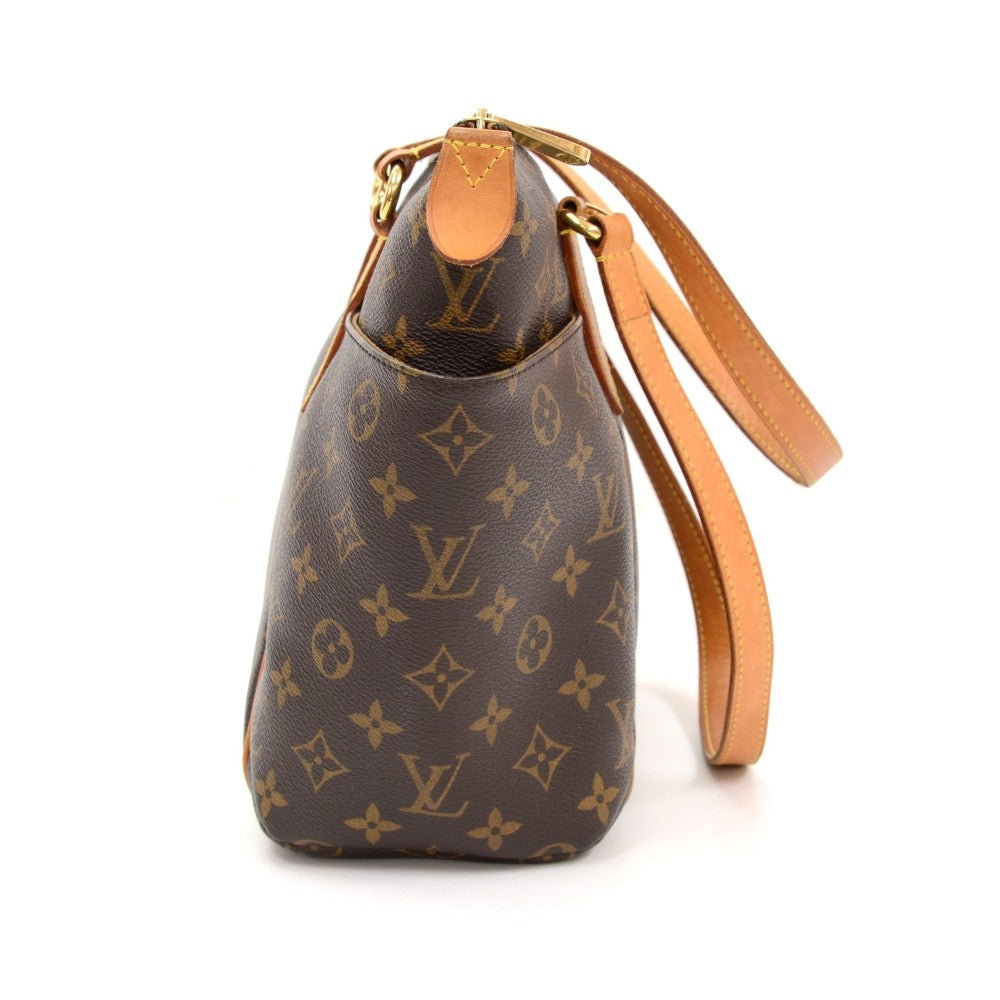 totally pm monogram canvas handbag