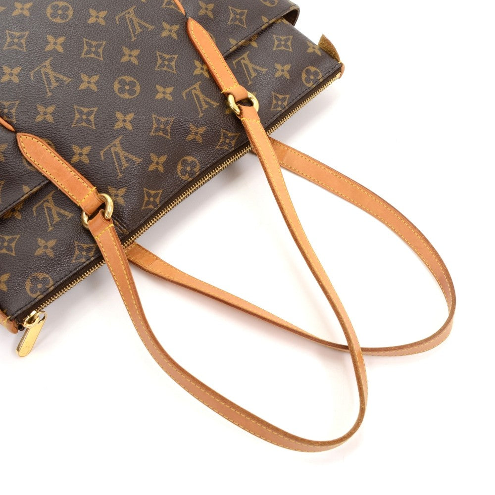 totally pm monogram canvas handbag