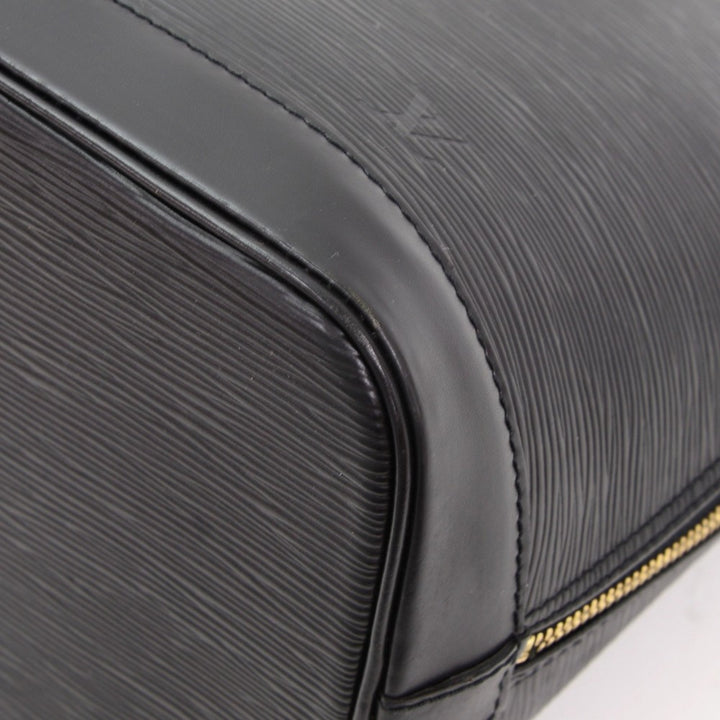 alma pm black epi leather with shoulder strap