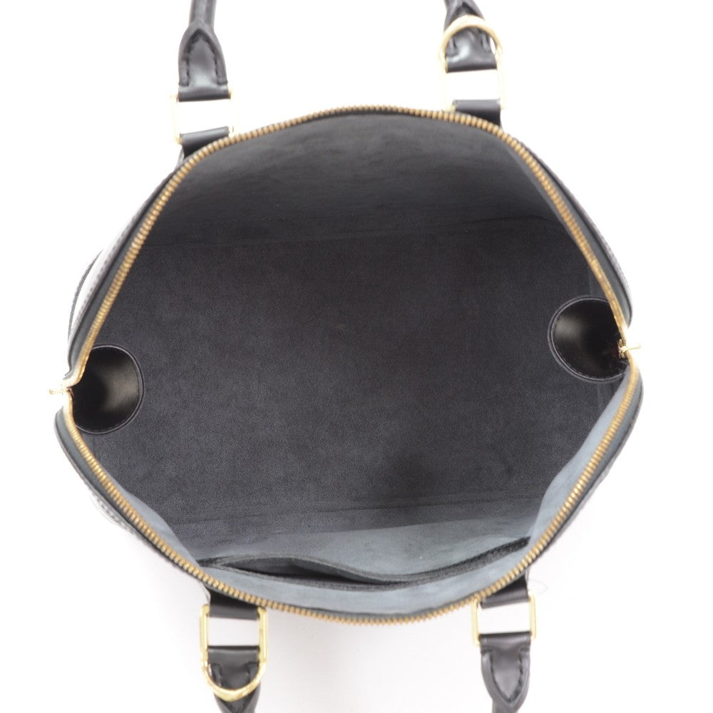 alma pm black epi leather with shoulder strap