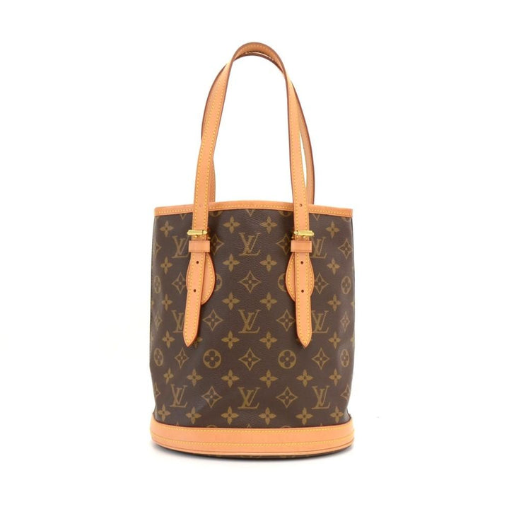 bucket pm monogram canvas shoulder bag