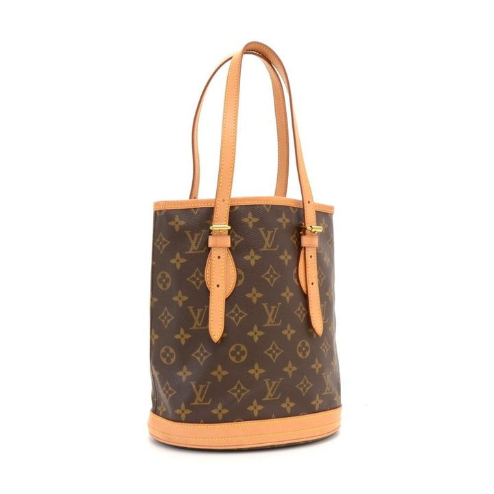 bucket pm monogram canvas shoulder bag