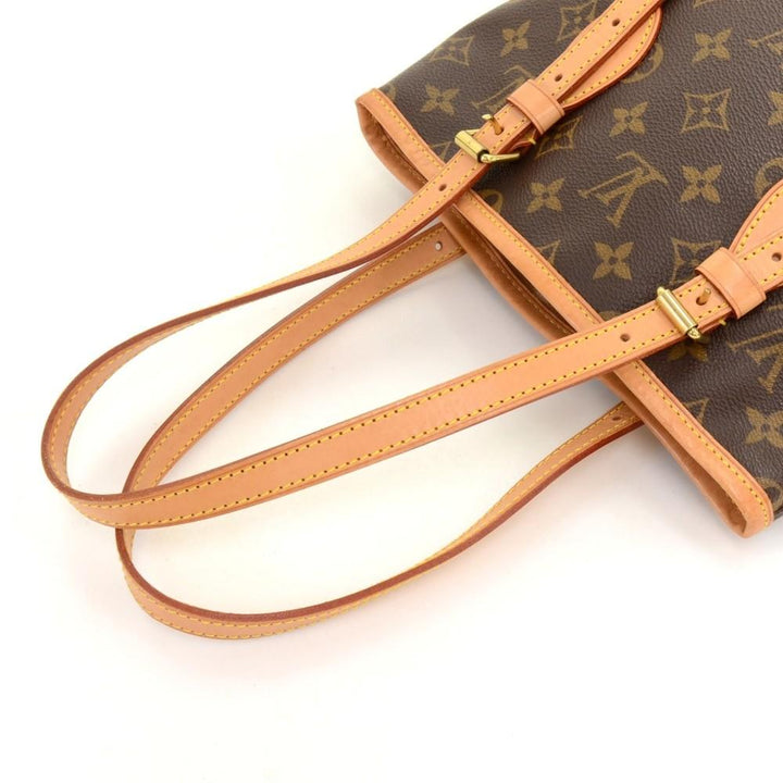 bucket pm monogram canvas shoulder bag