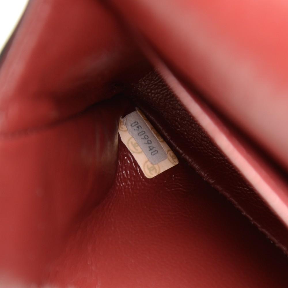 2.55 9" quilted leather double flap shoulder bag