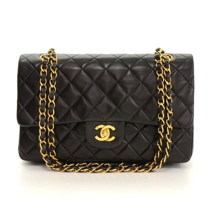 10" double flap shoulder bag