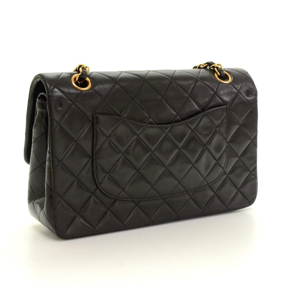 10" double flap shoulder bag