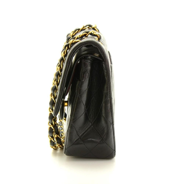 10" double flap shoulder bag