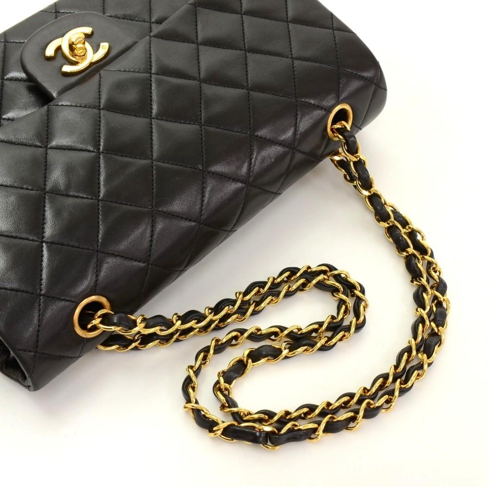 10" double flap shoulder bag