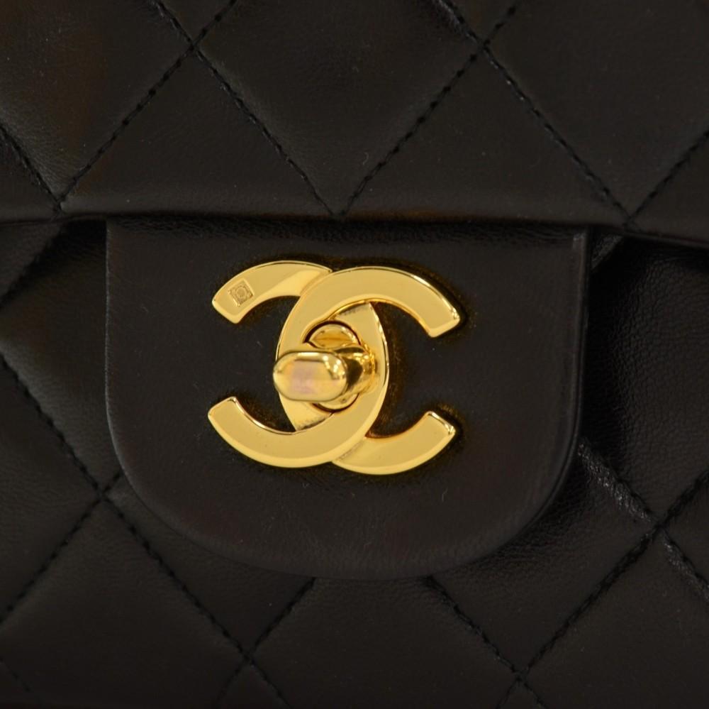10" double flap shoulder bag
