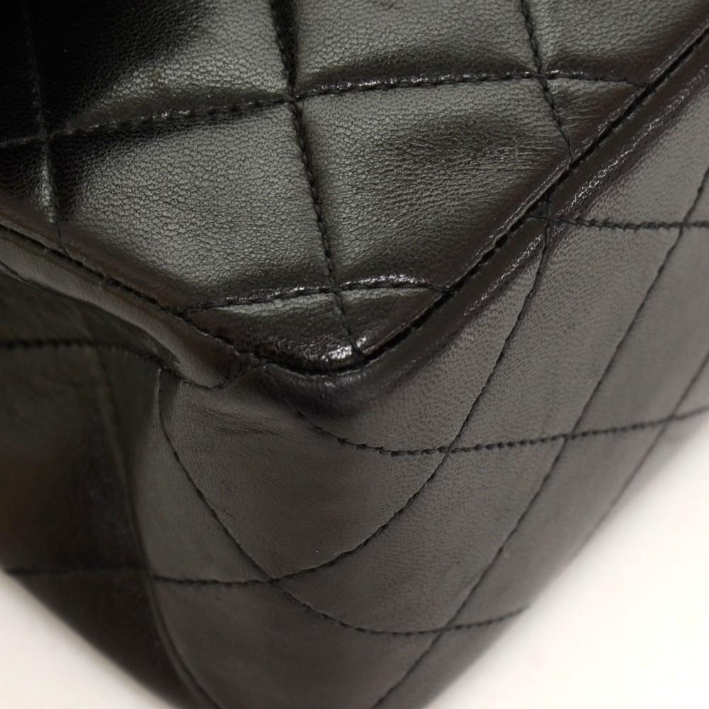 10" double flap shoulder bag
