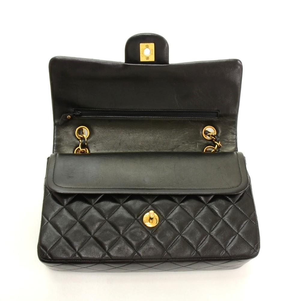 10" double flap shoulder bag
