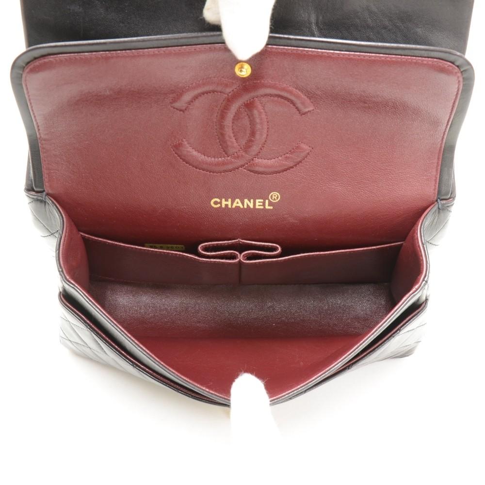 10" double flap shoulder bag