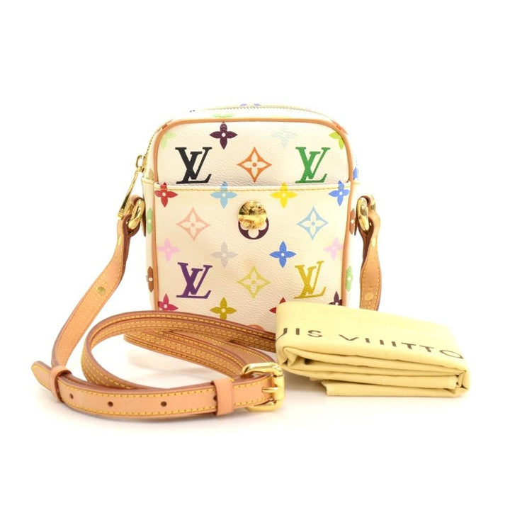 rift multicolore monogram canvas shoulder bag