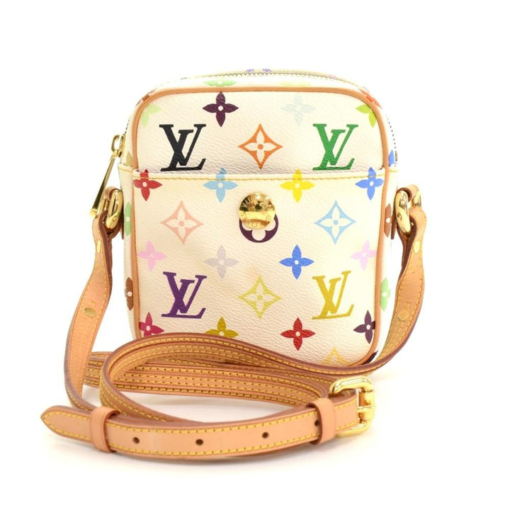 rift multicolore monogram canvas shoulder bag