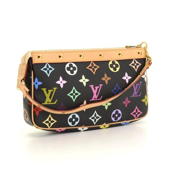 pochette accessoires multicoloured monogram canvas evening bag