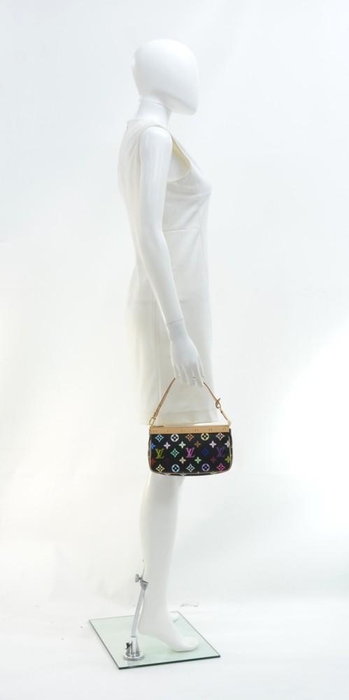 pochette accessoires multicoloured monogram canvas evening bag