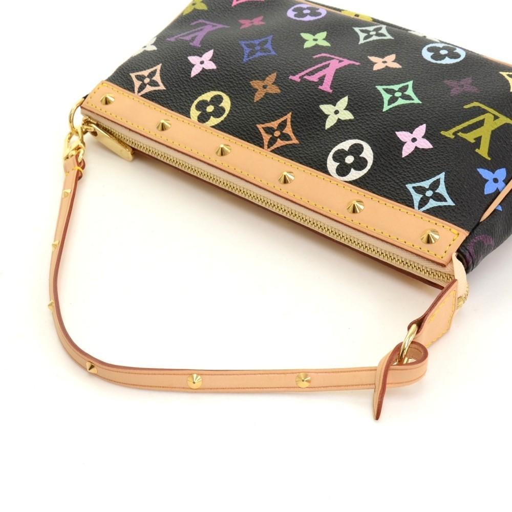 pochette accessoires multicoloured monogram canvas evening bag