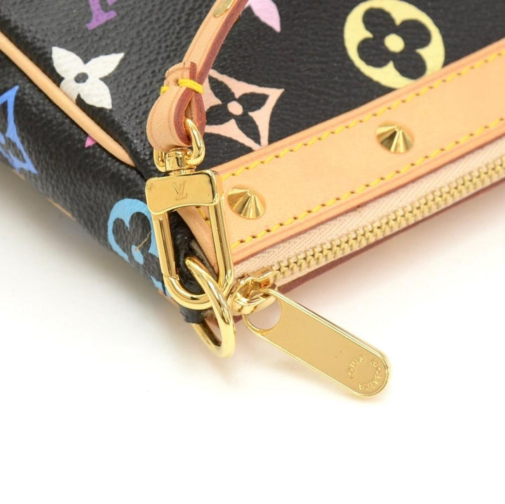 pochette accessoires multicoloured monogram canvas evening bag