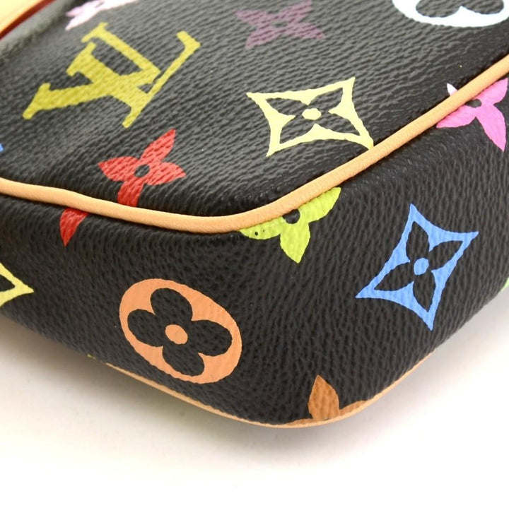 pochette accessoires multicoloured monogram canvas evening bag