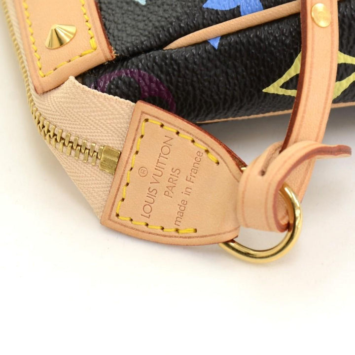 pochette accessoires multicoloured monogram canvas evening bag
