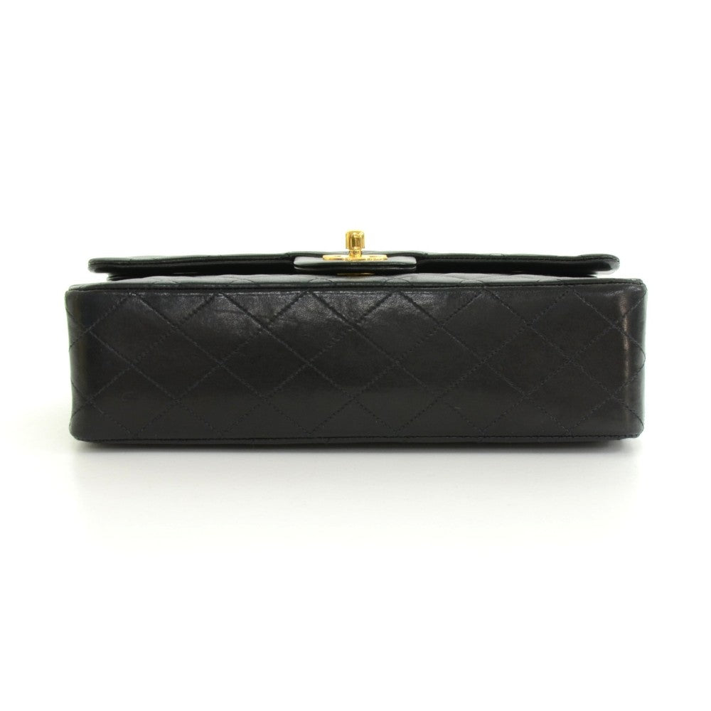 10" double flap shoulder bag