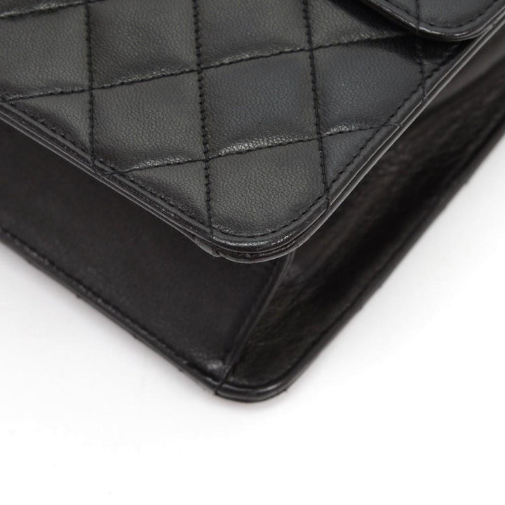 9" quilted leather shoulder bag