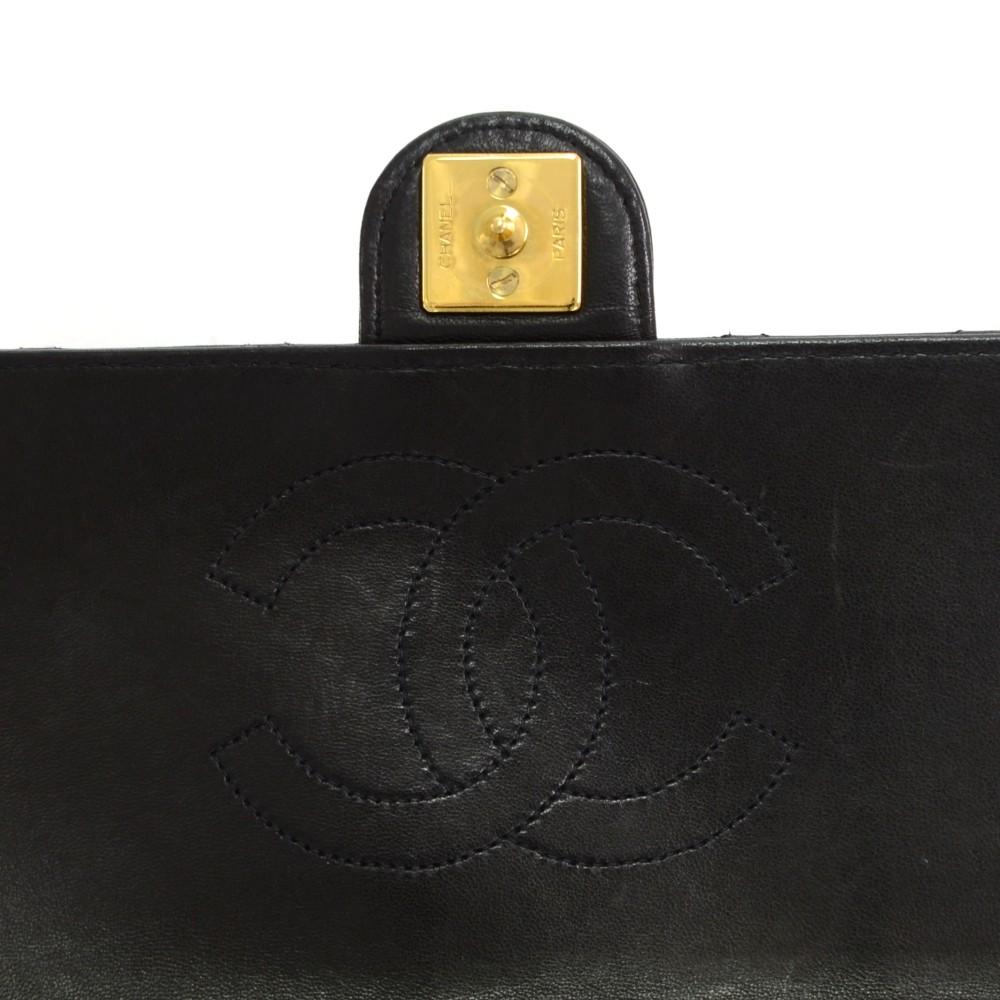 9" quilted leather shoulder bag