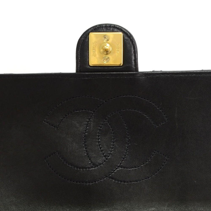 9" quilted leather shoulder bag