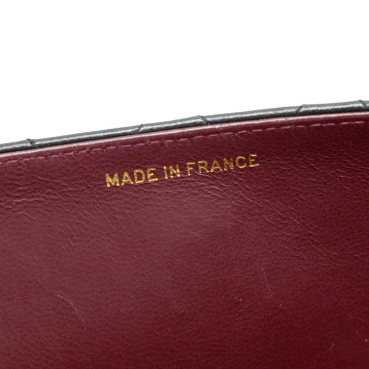 9" quilted leather shoulder bag