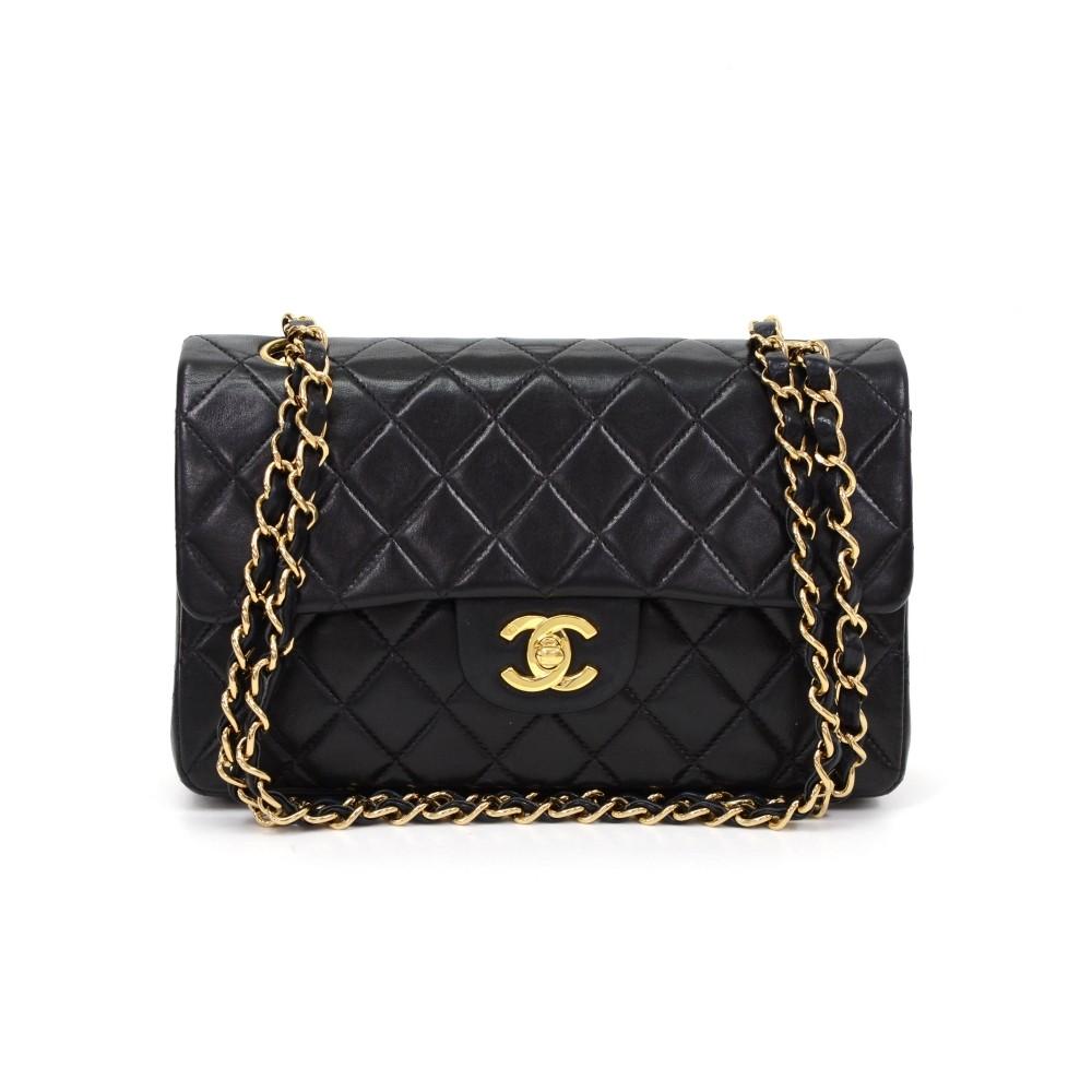 double flap shoulder bag