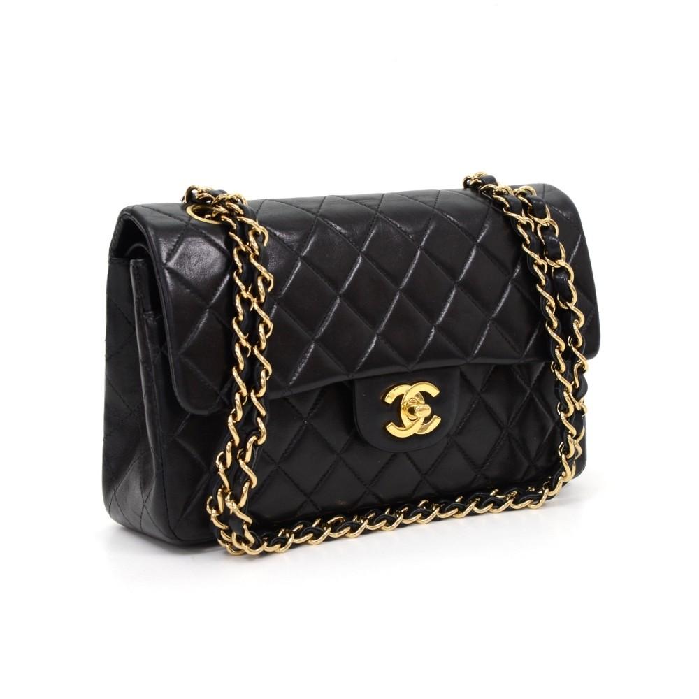 double flap shoulder bag