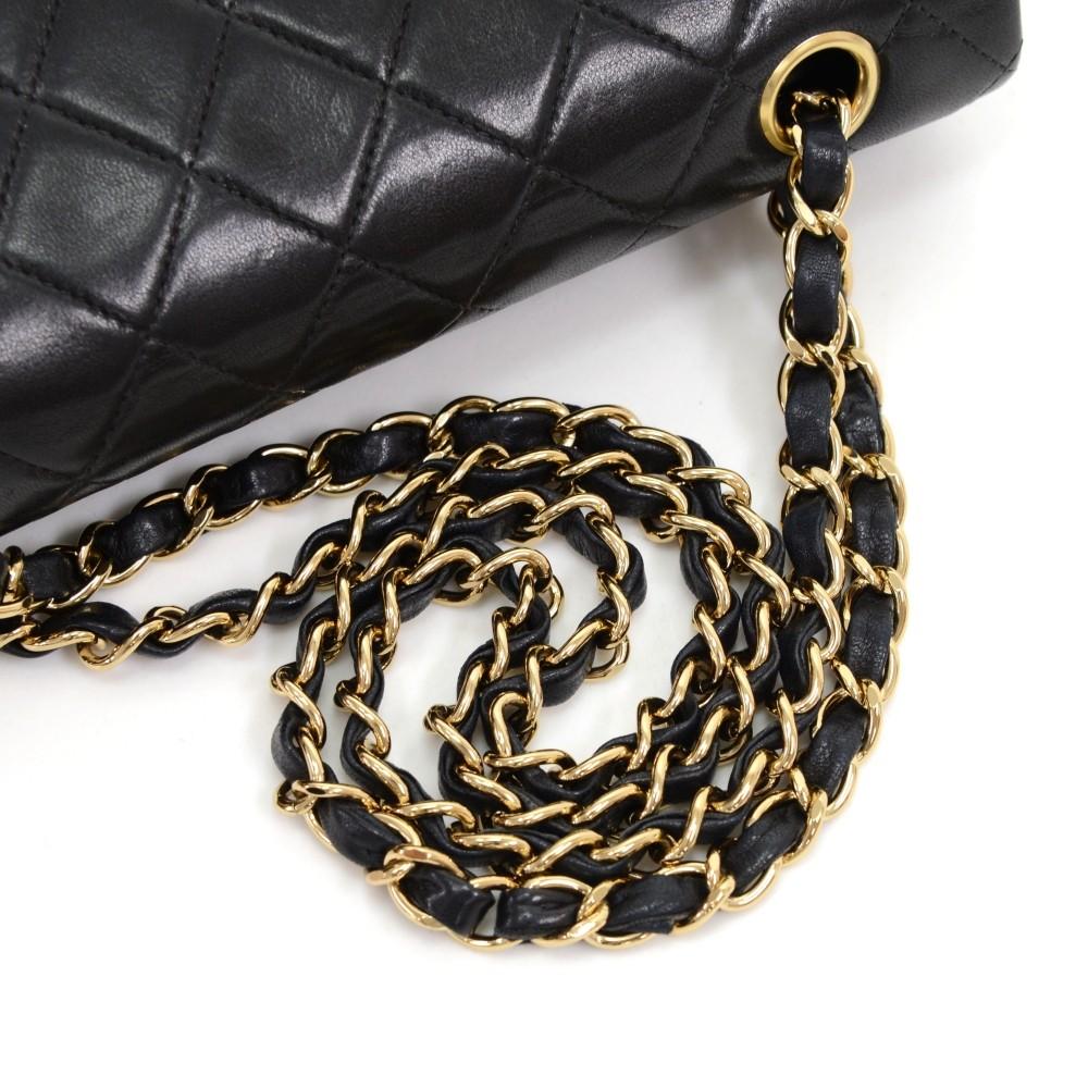double flap shoulder bag