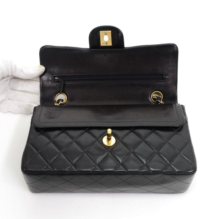 double flap shoulder bag