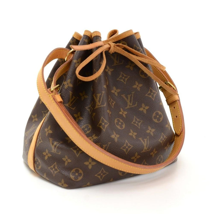 petite noe monogram canvas bag