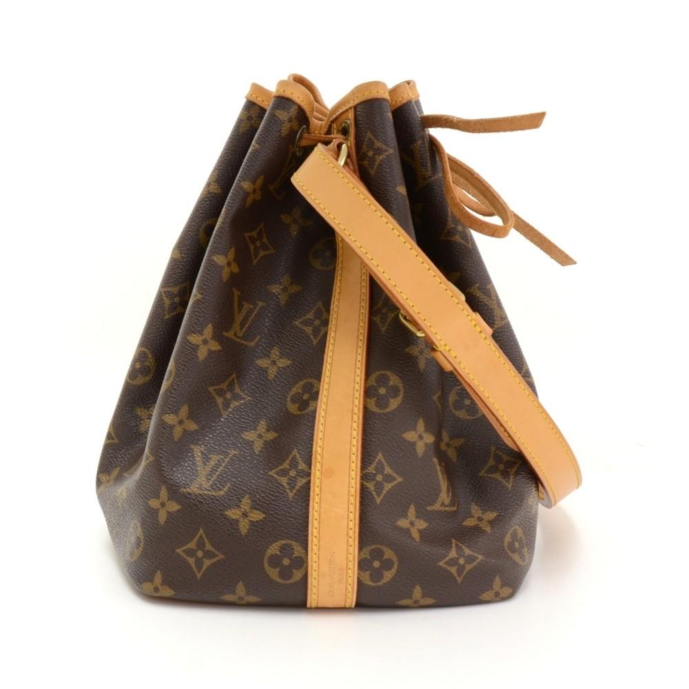 petite noe monogram canvas bag