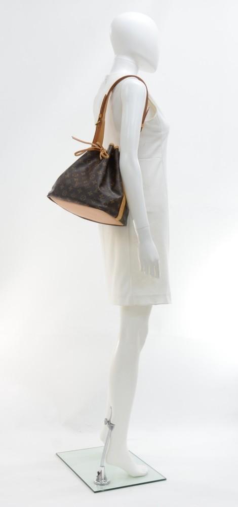petite noe monogram canvas bag