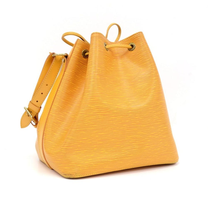 petit noe yellow epi leather bag