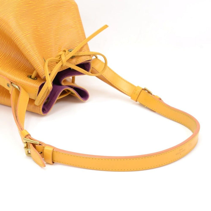 petit noe yellow epi leather bag